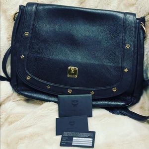 Authentic MCM two way leather bag